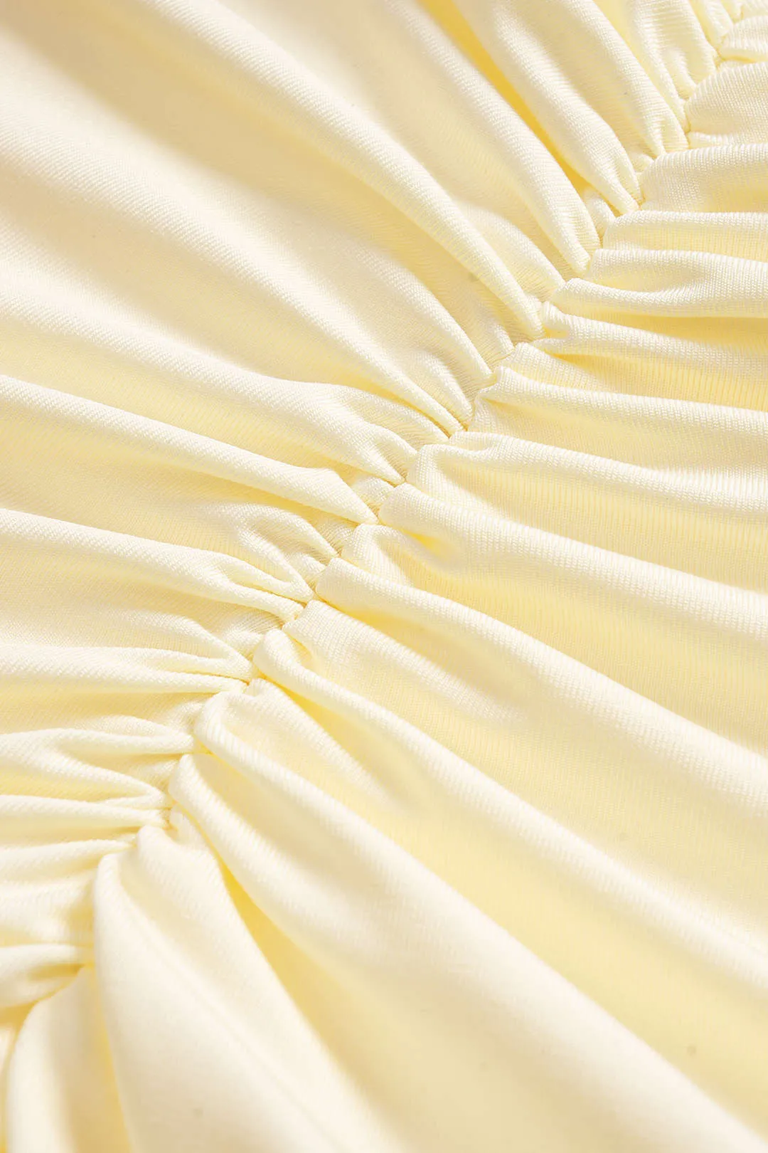 Solid Twist Knot Sleeveless Cropped Top And Ruched Skirt Set sold by Micas product image thumbnail 4