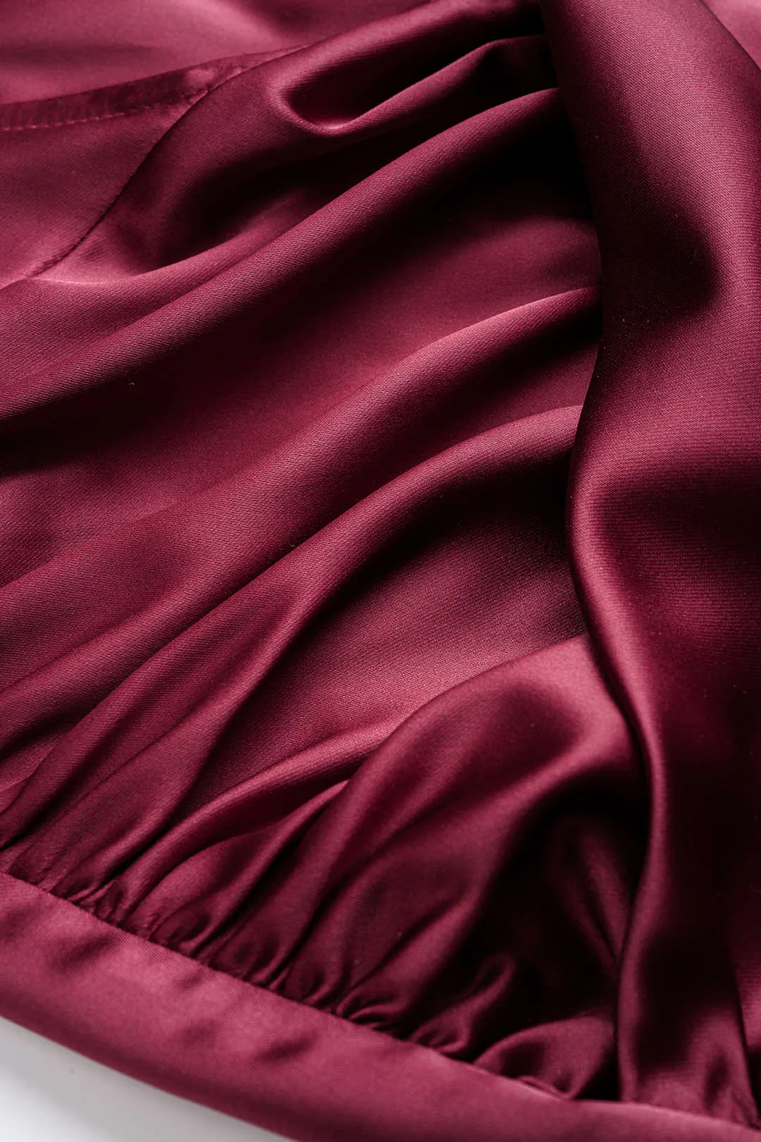 Satin Ruched Sleeveless Midi Dress sold by Micas product image thumbnail 4