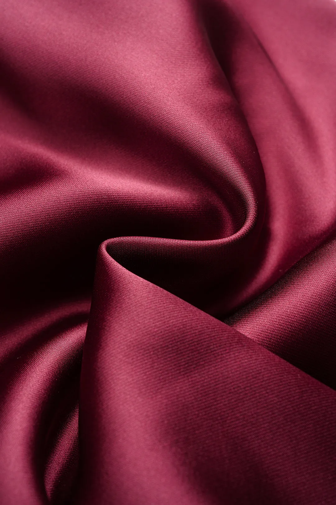 Satin Ruched Sleeveless Midi Dress sold by Micas product image thumbnail 5