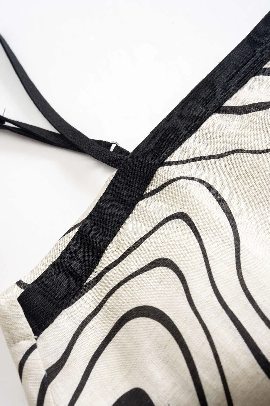 Abstract Print Linen Slip Detail Cami Top sold by Micas product image thumbnail 4