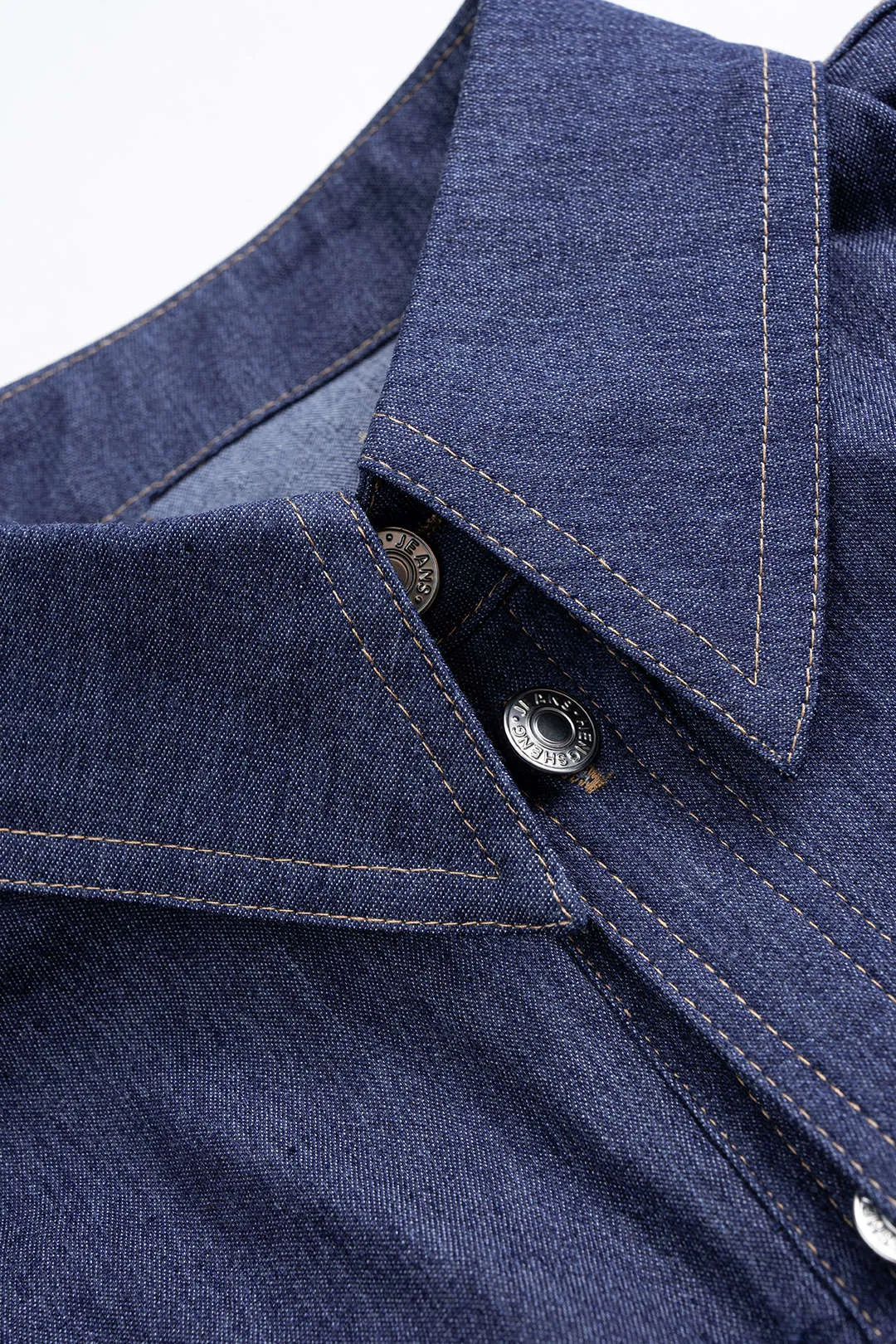 Denim Button Long-Sleeve Shirt sold by Micas product image thumbnail 3