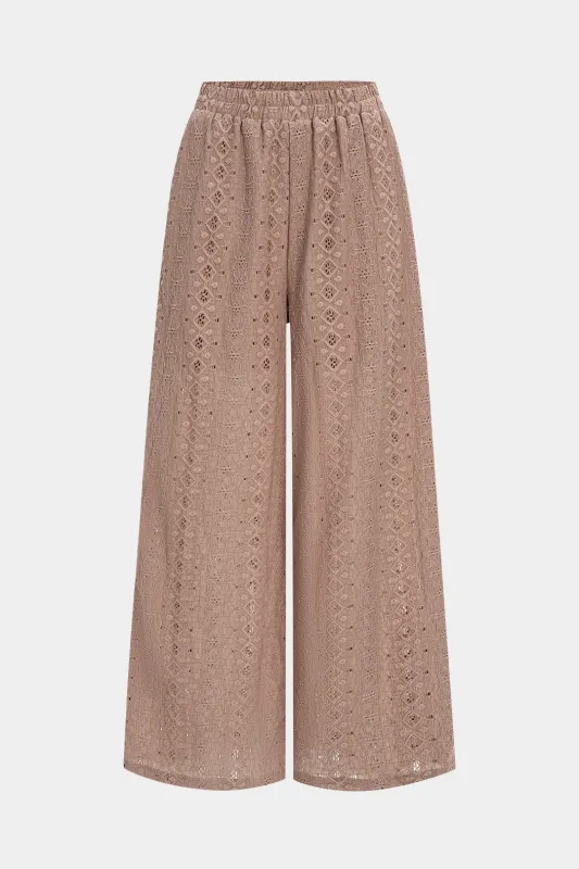 Cut Out Embroidery Trousers sold by Micas