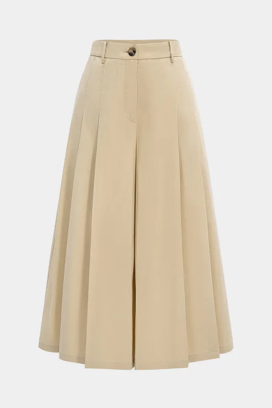 High Waist Wide Leg Pleated Trousers made by Micas