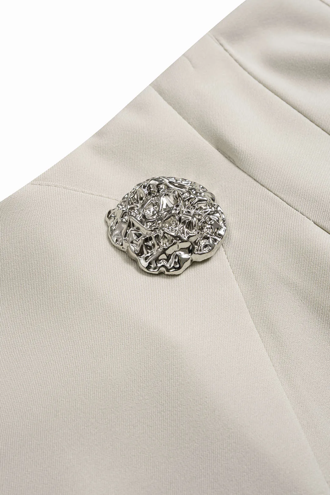 Metallic Detail Ruched Skirt sold by Micas product image thumbnail 3