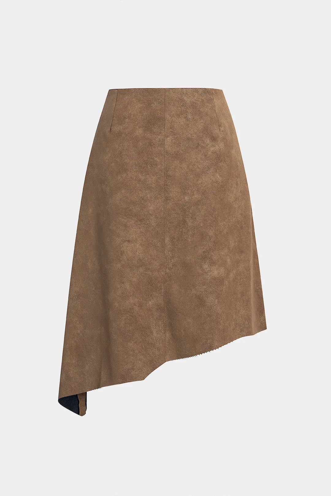 Faux Leather Asymmetrical Skirt sold by Micas product image thumbnail 2