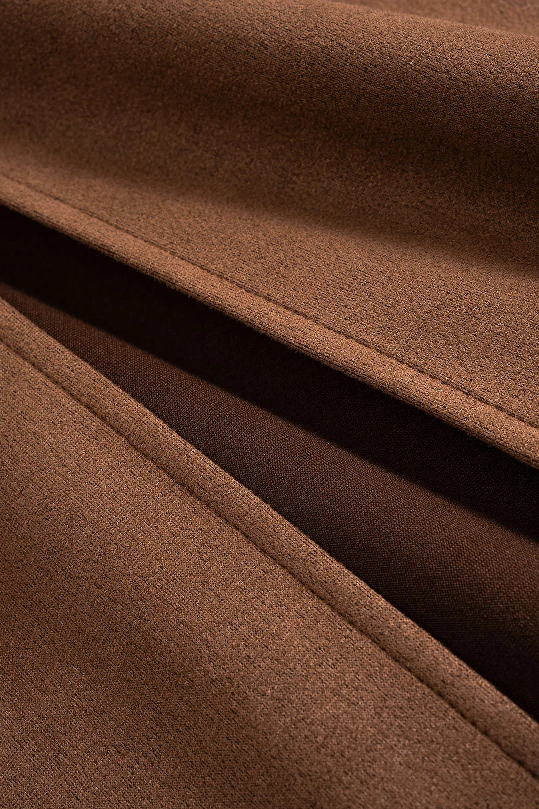 Suede High Waist Slit Belted Skirt sold by Micas product image thumbnail 4