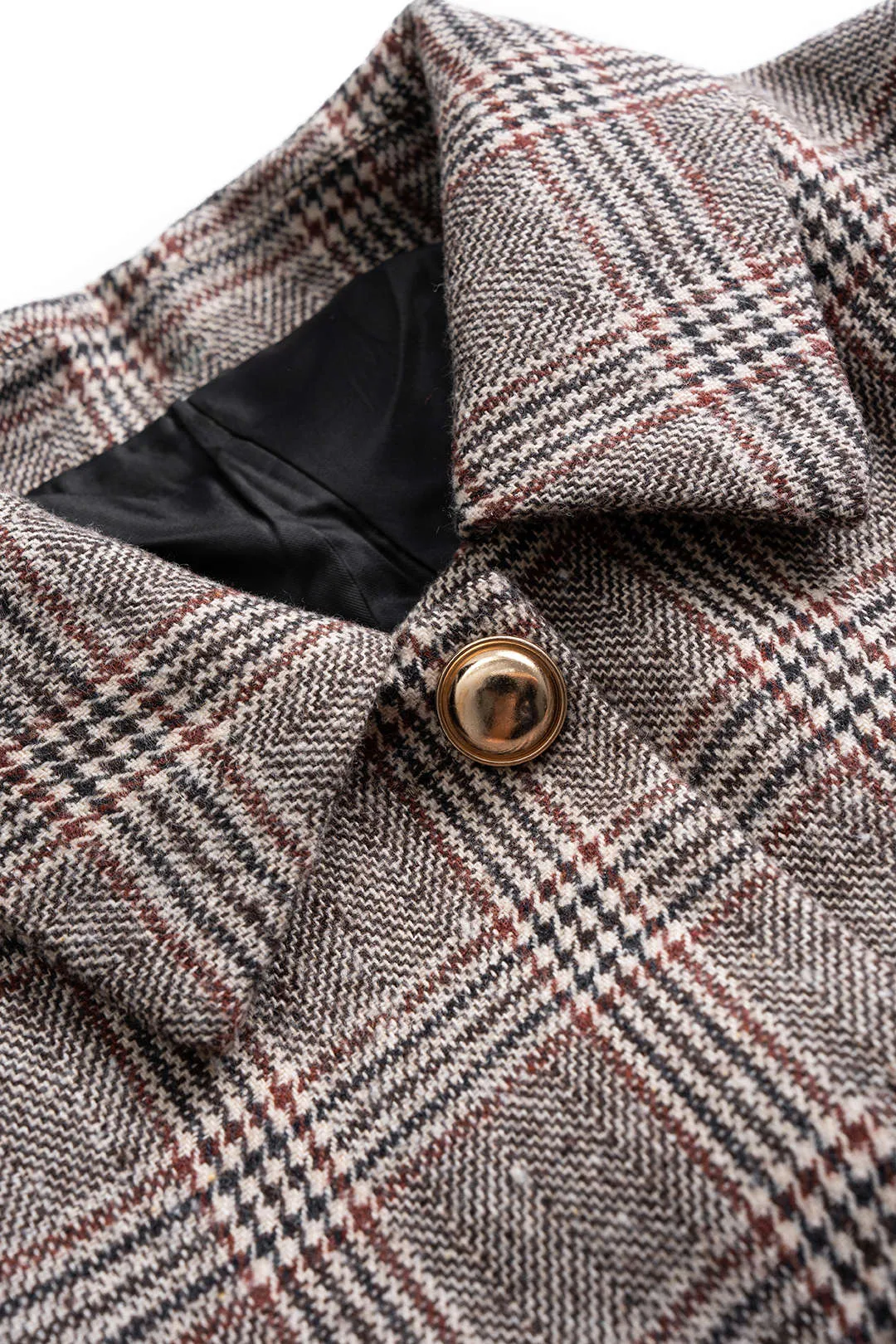 Houndstooth Print Button Jacket sold by Micas product image thumbnail 3