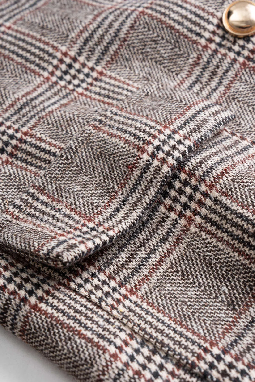 Houndstooth Print Button Jacket sold by Micas product image thumbnail 4