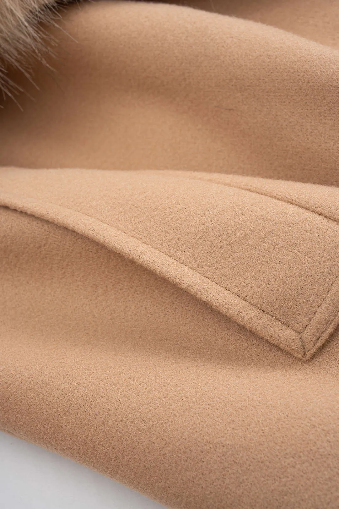 Woolen Tie-Up Long Sleeve Coat sold by Micas product image thumbnail 4