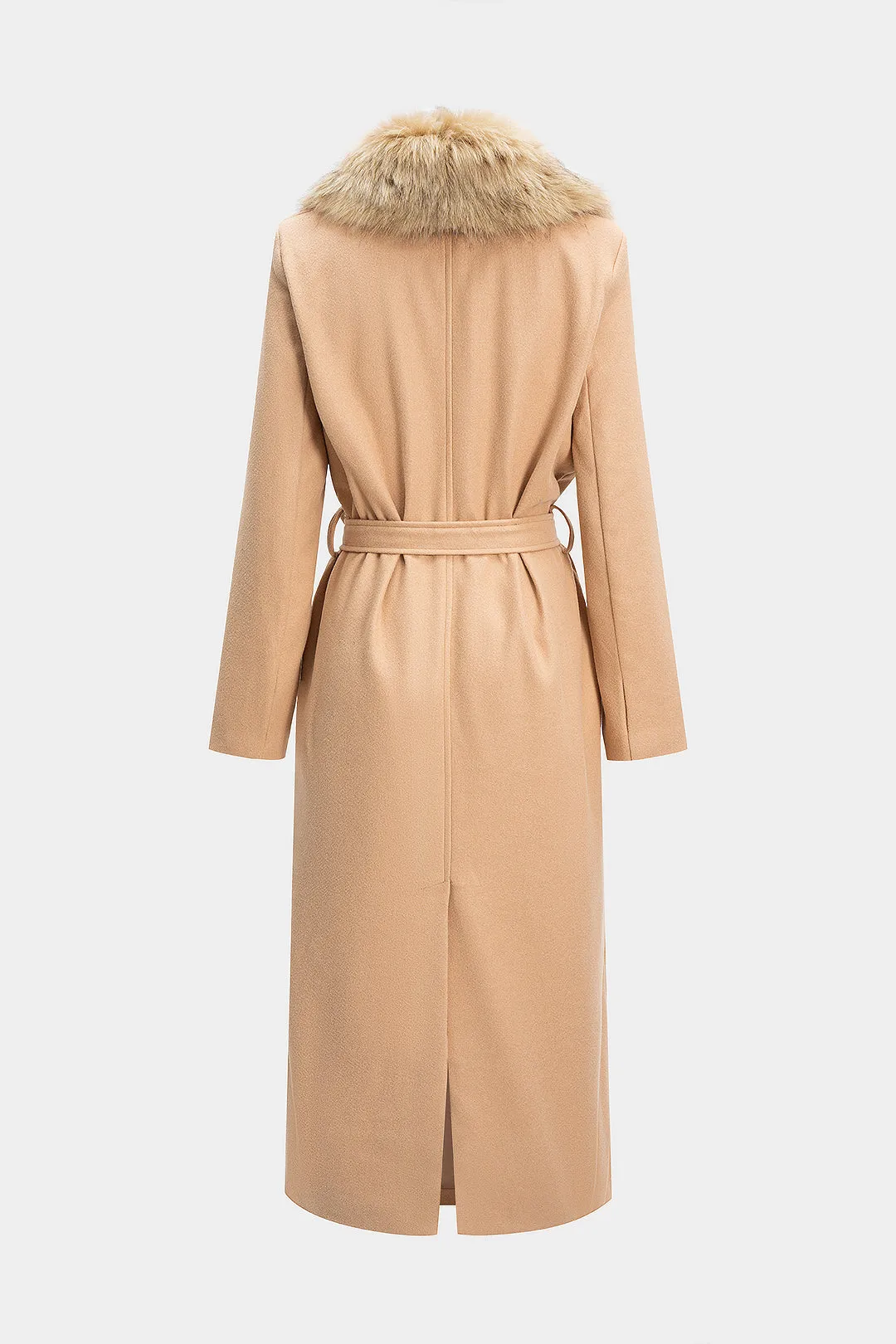 Woolen Tie-Up Long Sleeve Coat sold by Micas product image thumbnail 2