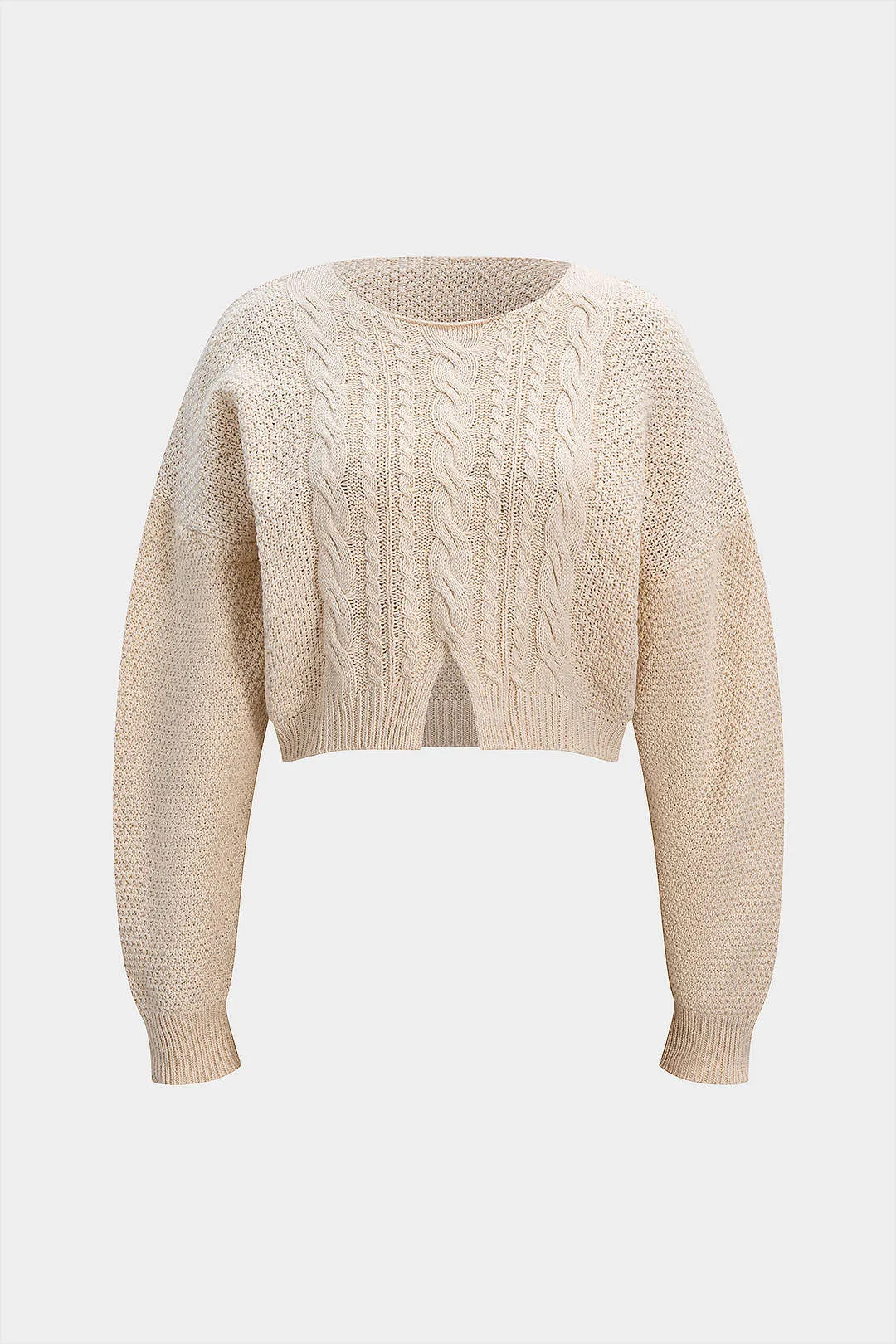 Cable Knit Long-Sleeve Top sold by Micas