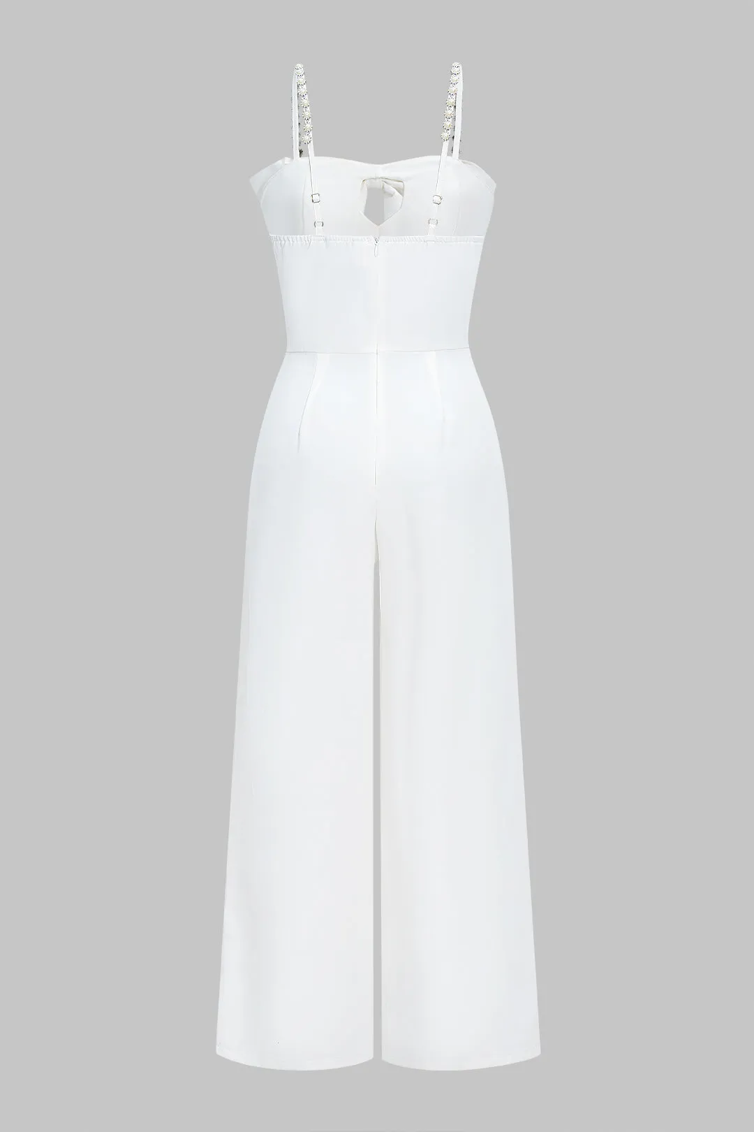 Pearl Decor Bow Slip Sleeveless Wide Leg Jumpsuit sold by Micas product image thumbnail 2