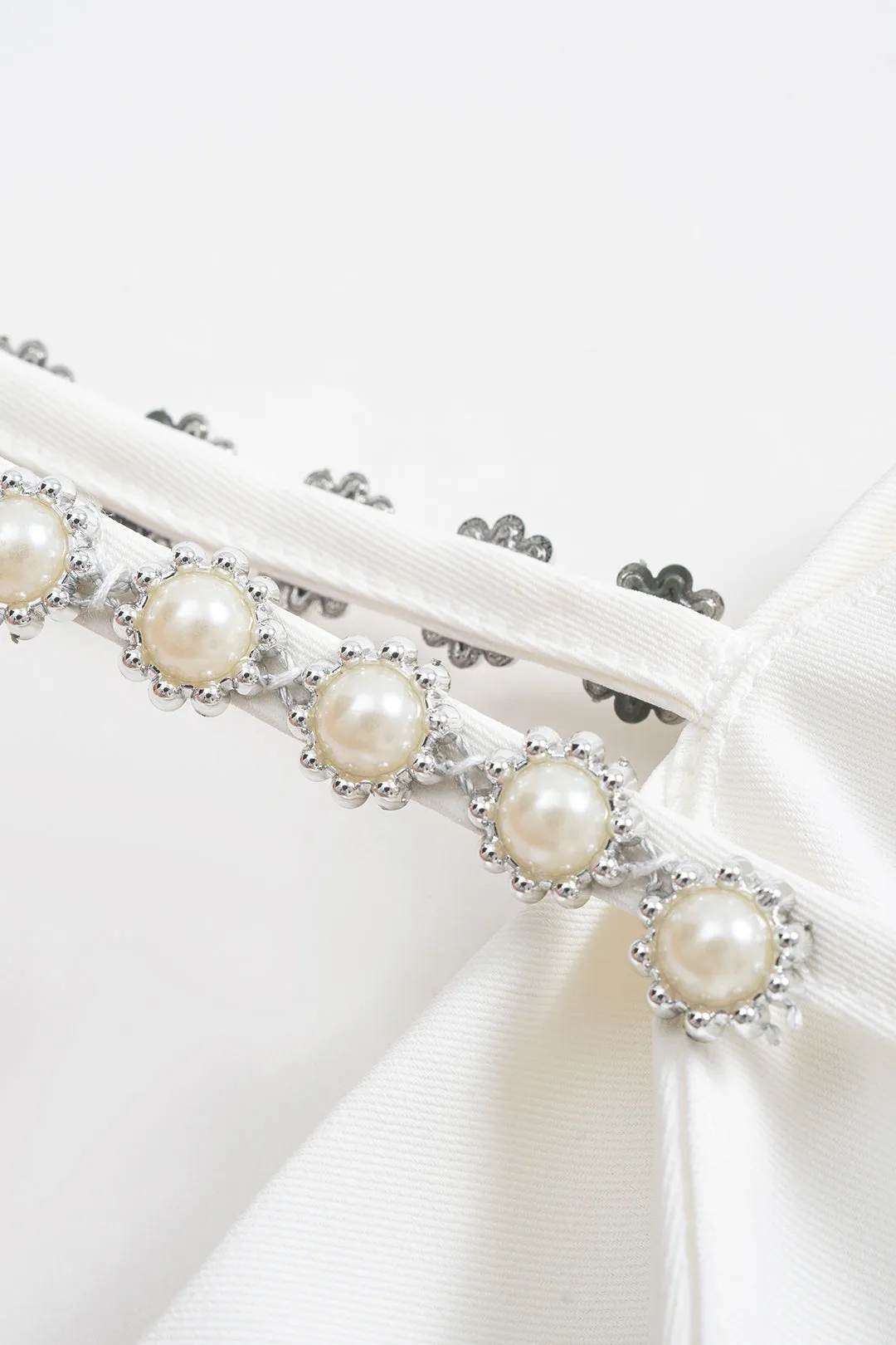 Pearl Decor Bow Slip Sleeveless Wide Leg Jumpsuit sold by Micas product image thumbnail 4