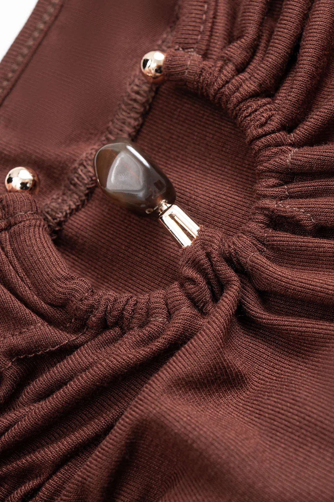 Metallic Decor Ruched Skirt sold by Micas product image thumbnail 3