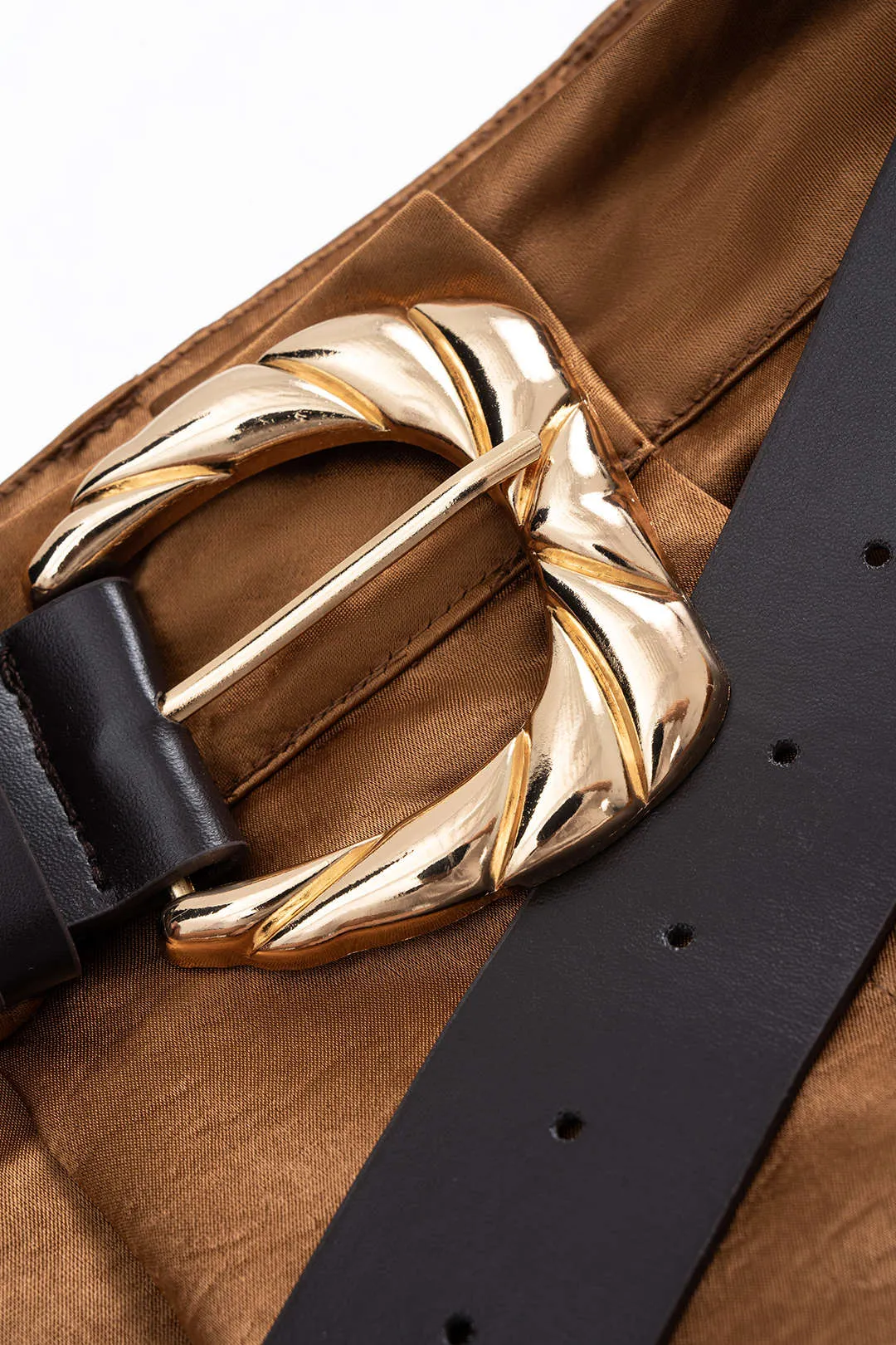 Satin Belted High Waist Trousers sold by Micas product image thumbnail 3