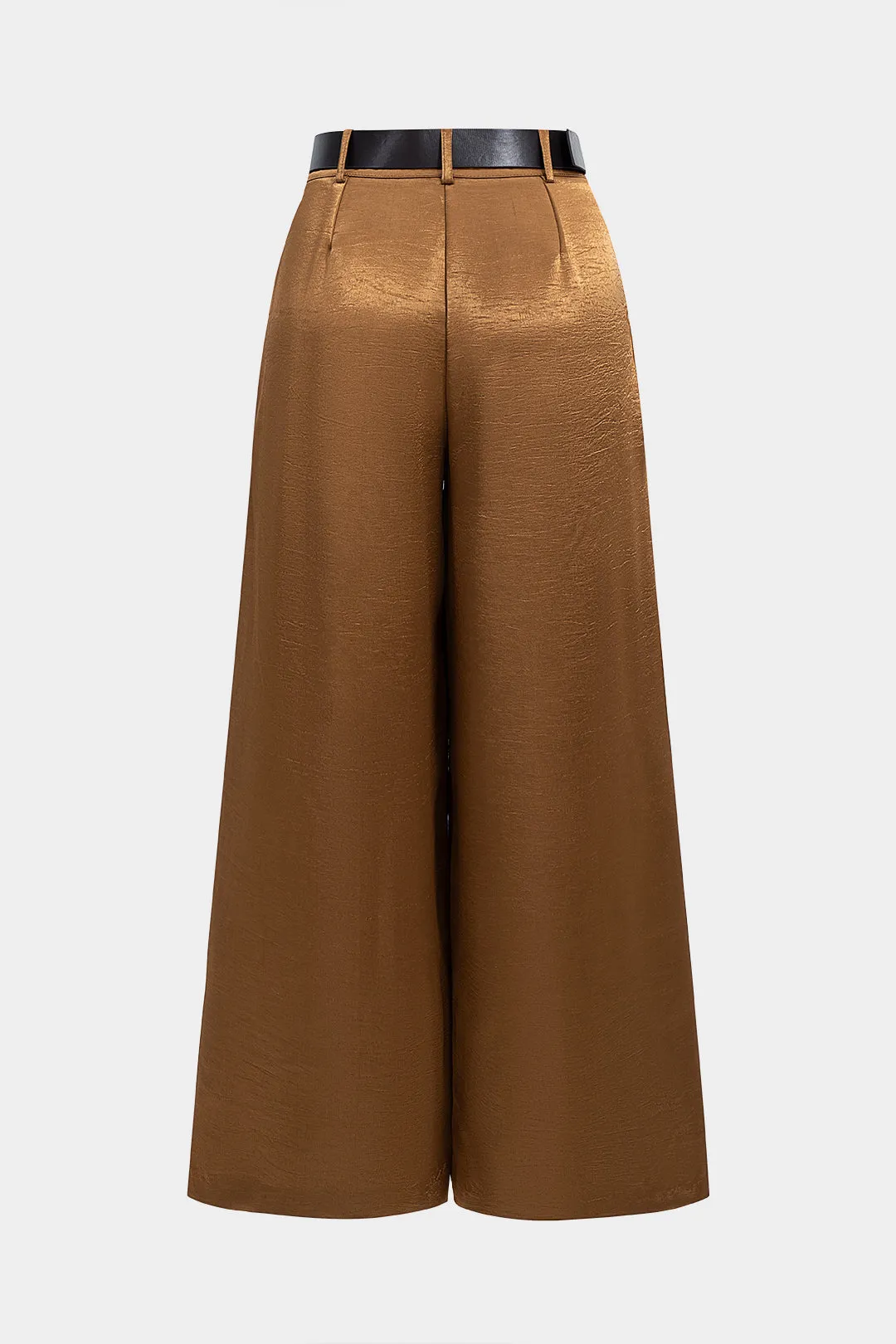 Satin Belted High Waist Trousers sold by Micas product image thumbnail 2