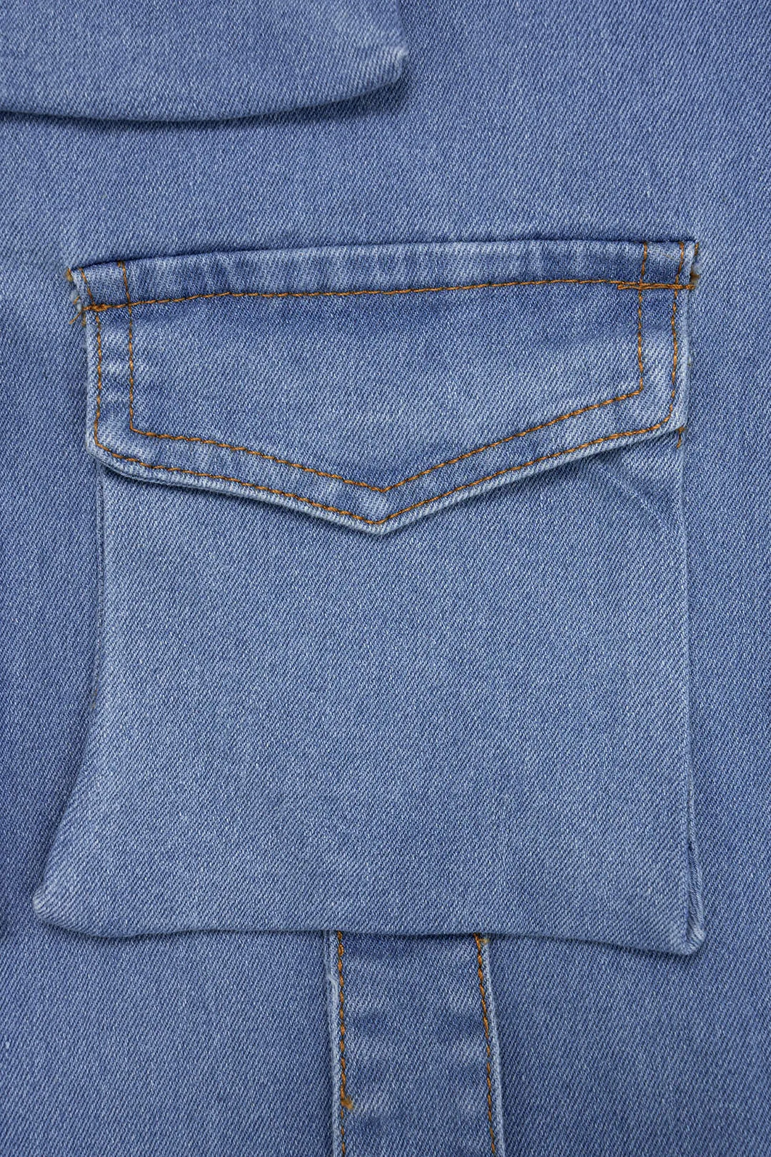 Denim Square Neck Pocket Sleeveless Jumpsuit sold by Micas product image thumbnail 5