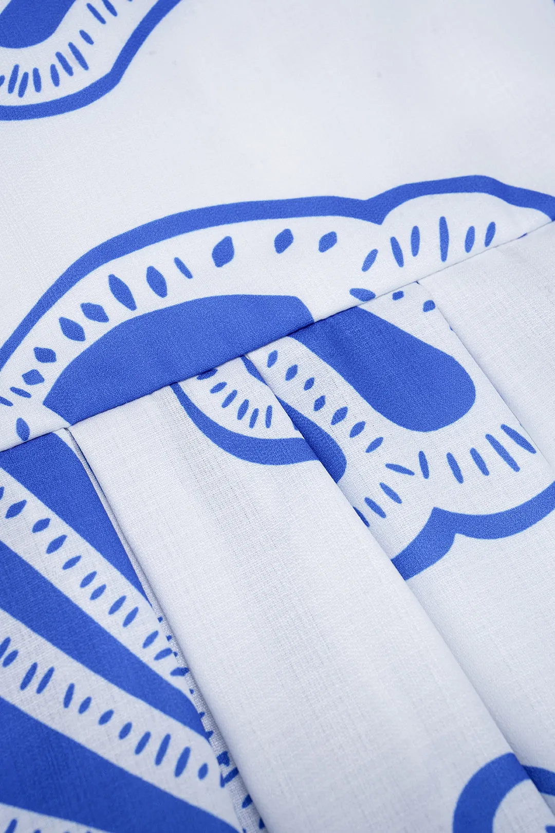 Shell Print Pleated Sleeveless Maxi Dress sold by Micas product image thumbnail 4