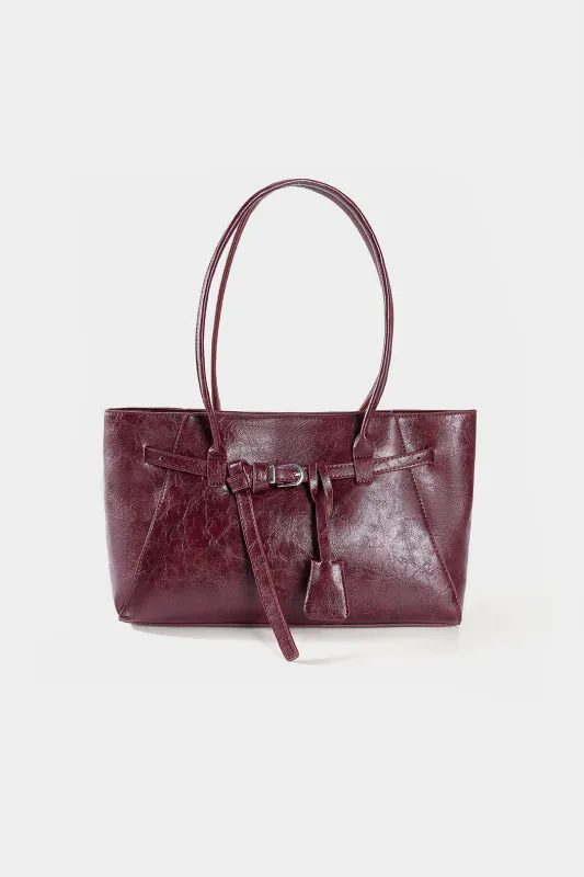 Faux Leather Tote Bag sold by Micas