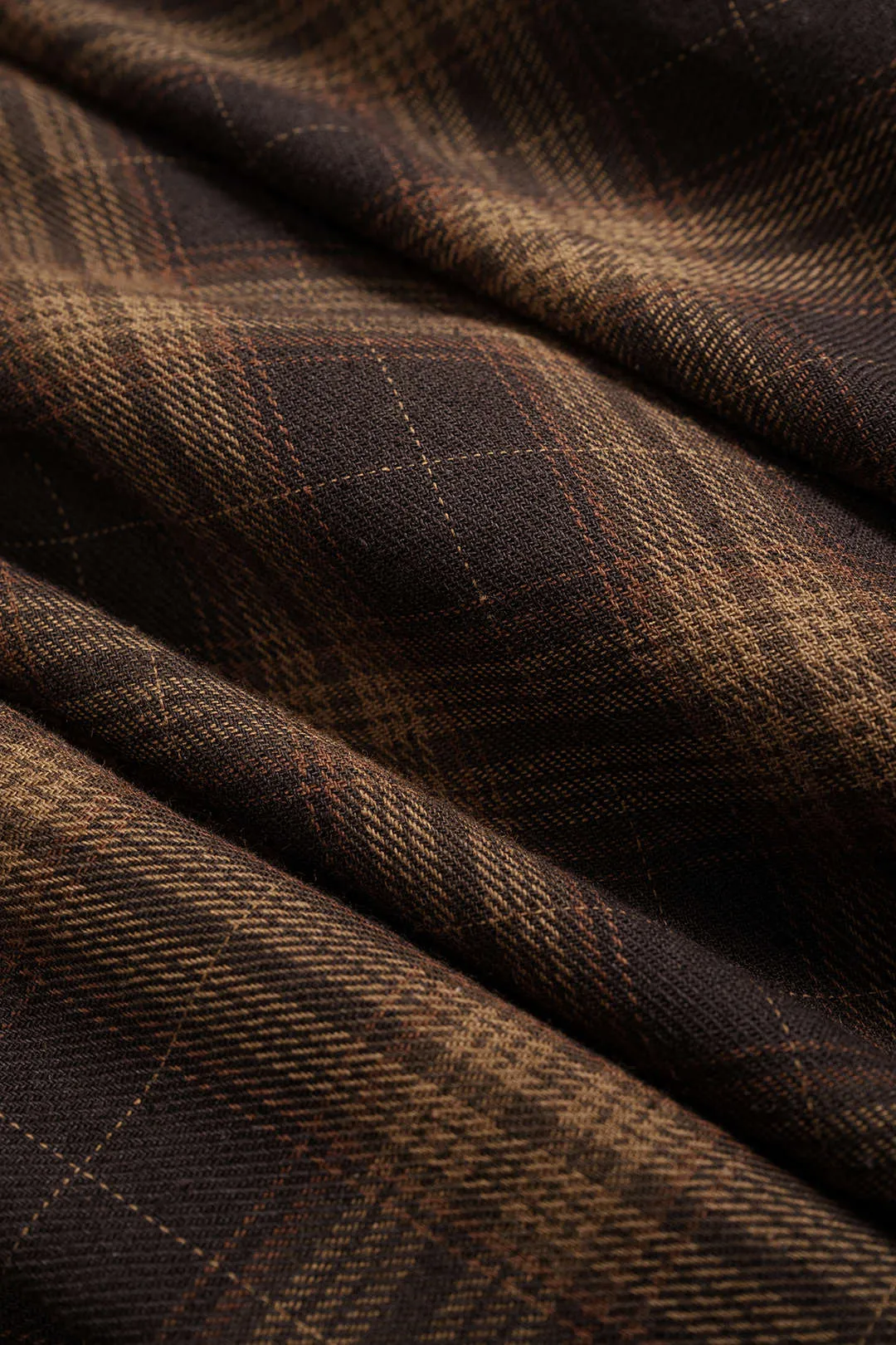 Plaid Print Faux Leather Patchwork Tie-Up Skirt sold by Micas product image thumbnail 4