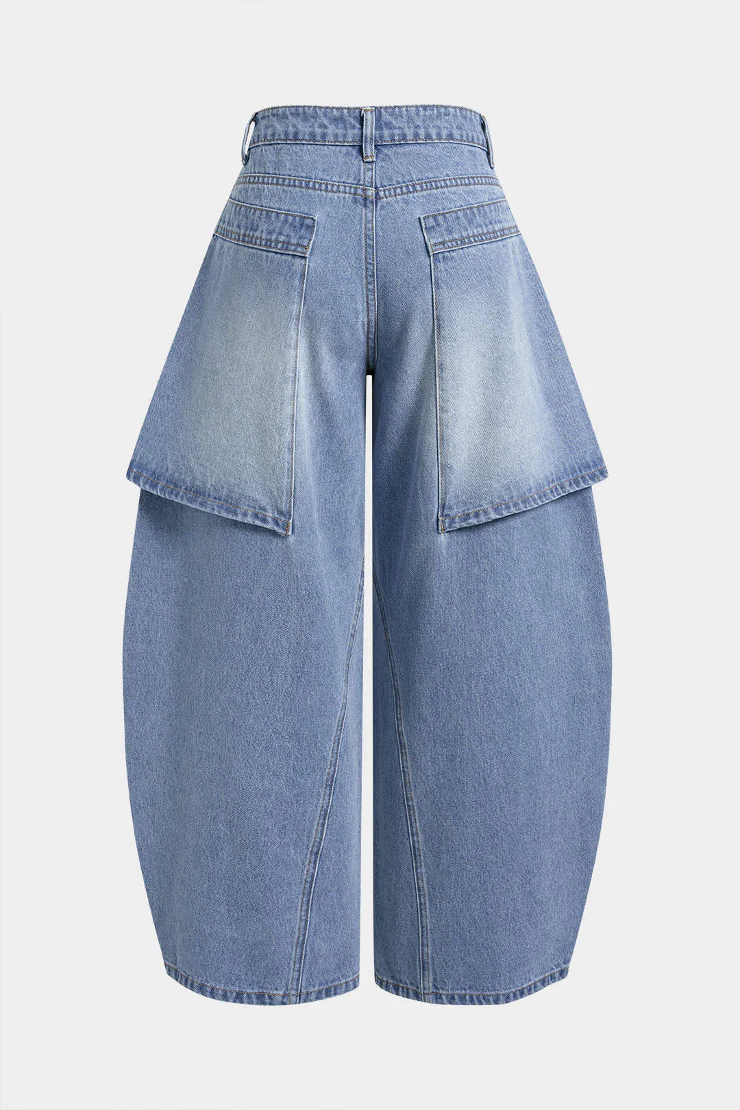 Denim Washed Wide Leg Jeans sold by Micas product image thumbnail 2