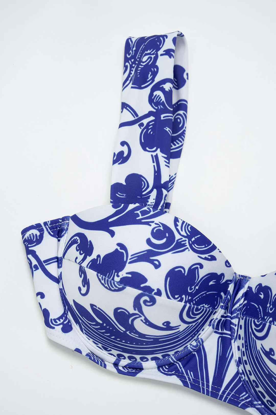 Retro Print Tie-Up Bikini Set sold by Micas product image thumbnail 5