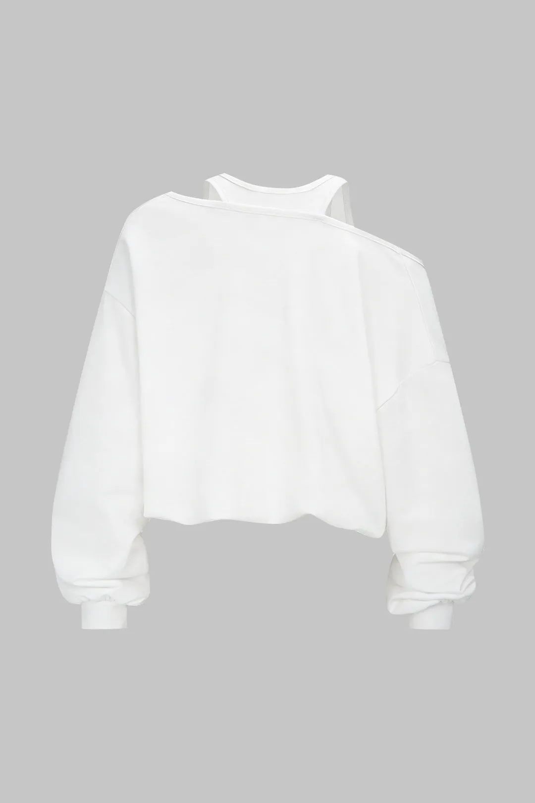Round Neck One Shoulder Sweatshirt sold by Micas product image thumbnail 2