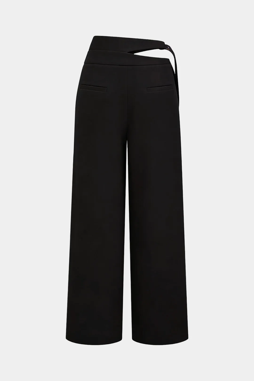 Asymmetrical Cut Out Belted Wide Leg Pants sold by Micas product image thumbnail 2