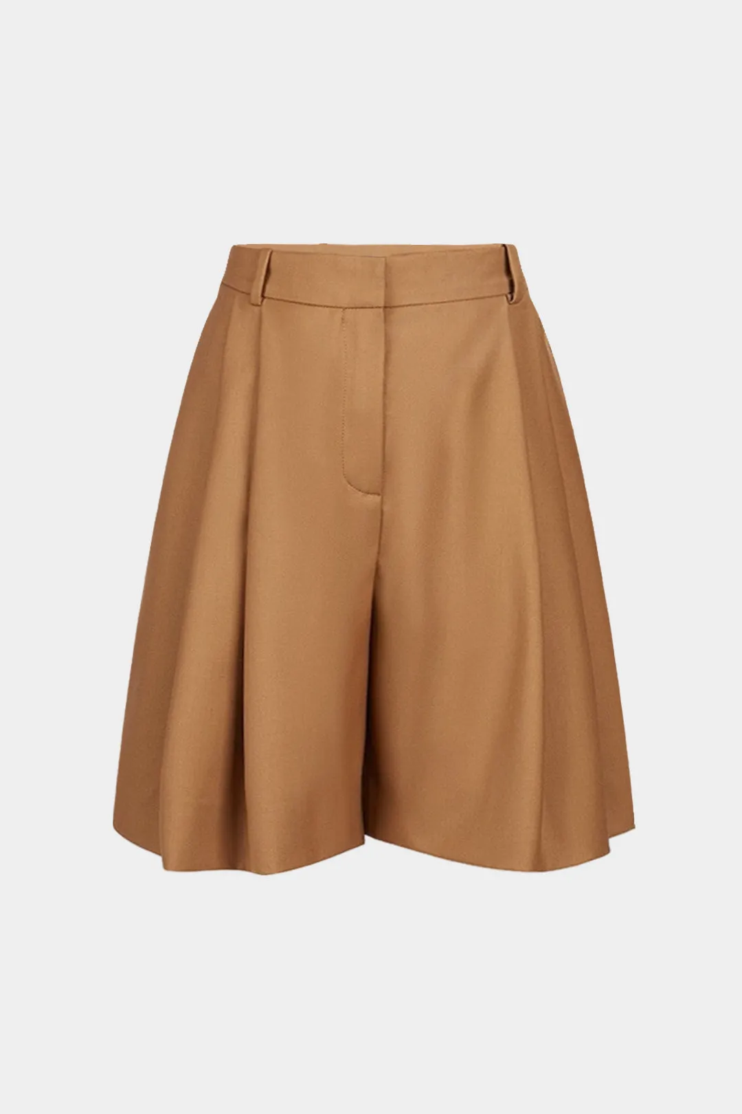 Solid Ruched Wide Leg Shorts sold by Micas