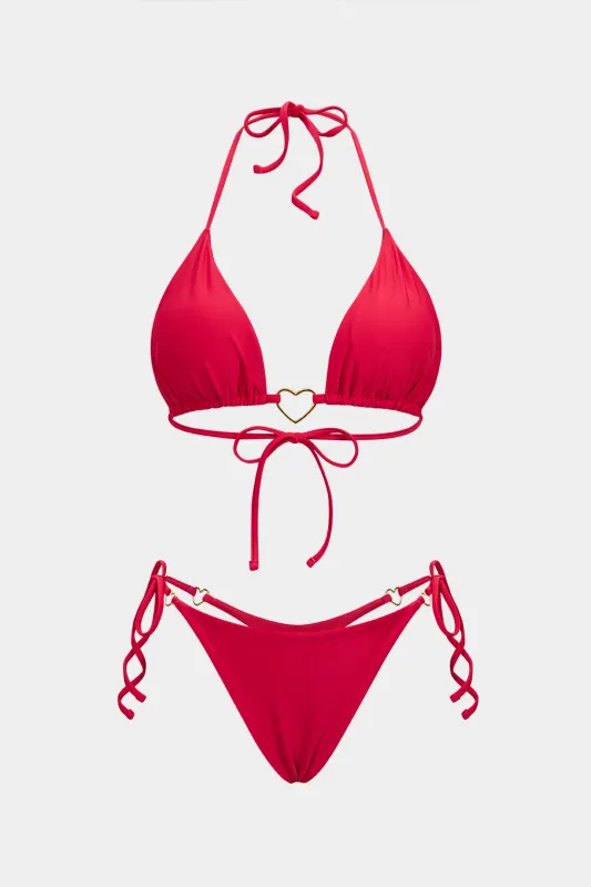 Solid Tie-Up Bikini Set sold by Micas