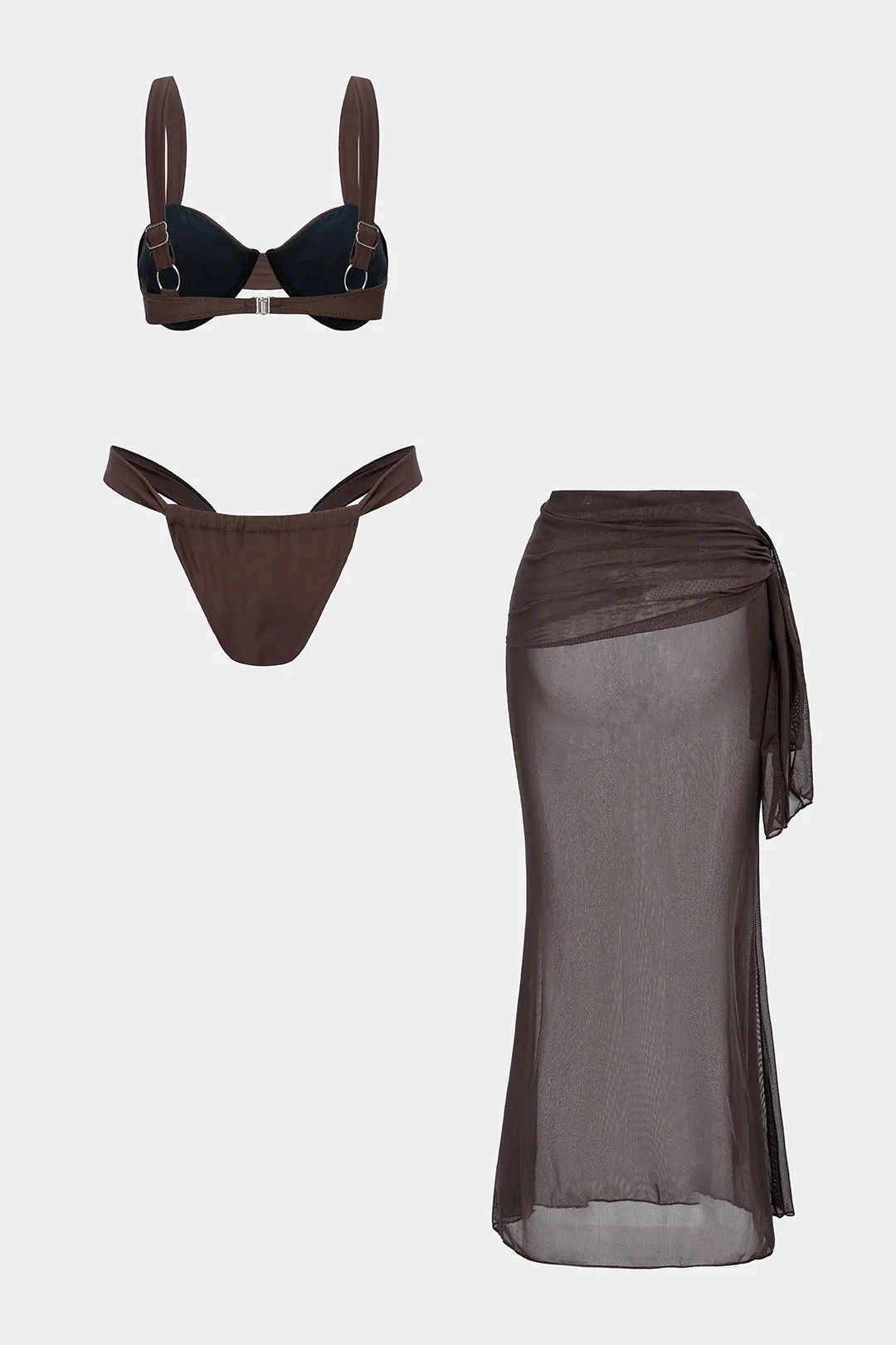 Tie-Up Ruched Bikini Set sold by Micas product image thumbnail 2