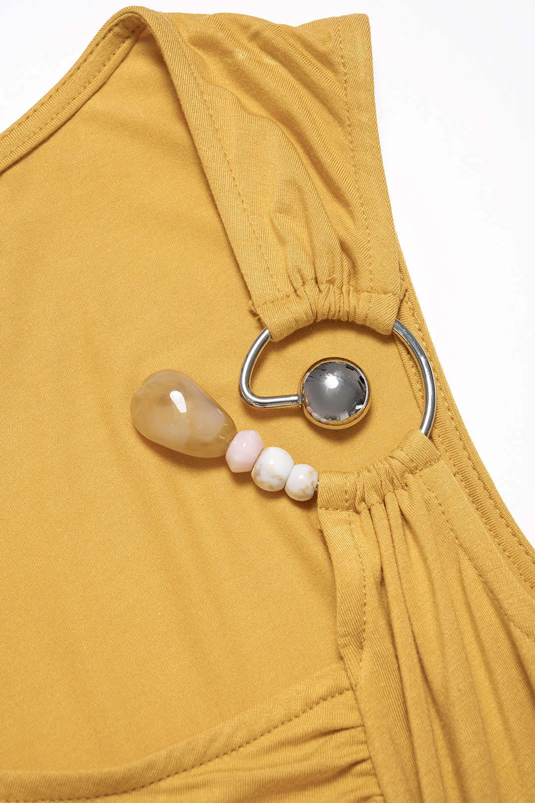 Asymmetrical Ruched Sleeveless Mini Dress sold by Micas product image thumbnail 3