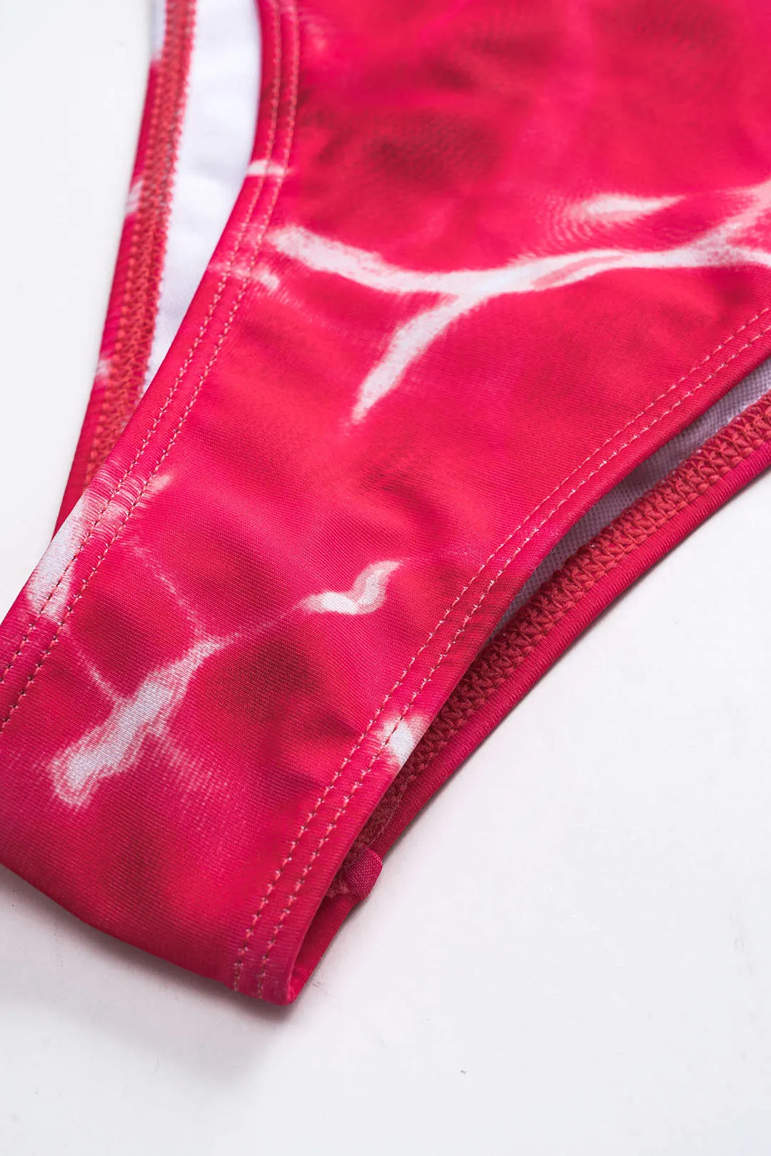 Tie Dye Print Mesh Tie-Up Bikini Set sold by Micas product image thumbnail 5