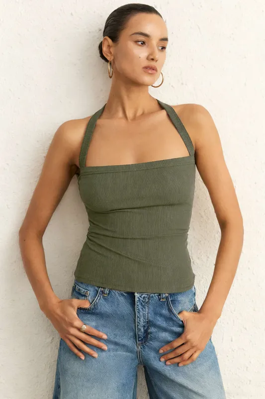 Solid Crossed Cami Top sold by Micas