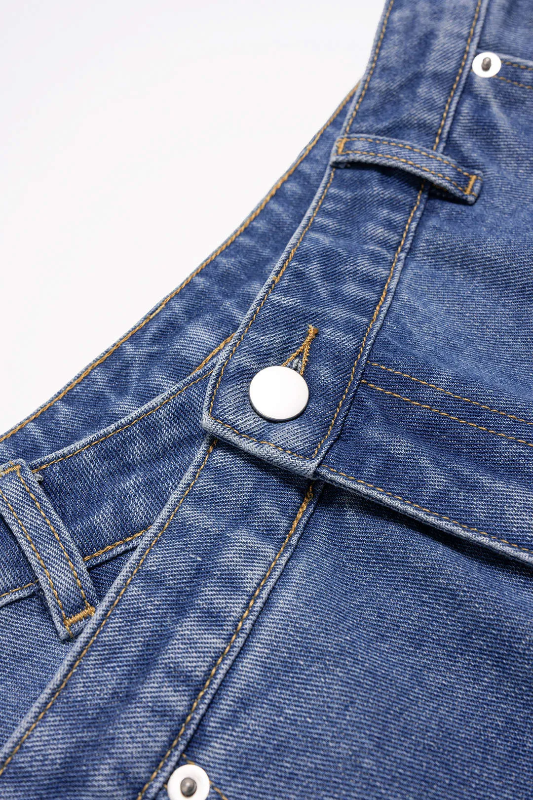 Denim Asymmetrical Pocket Jeans sold by Micas product image thumbnail 3