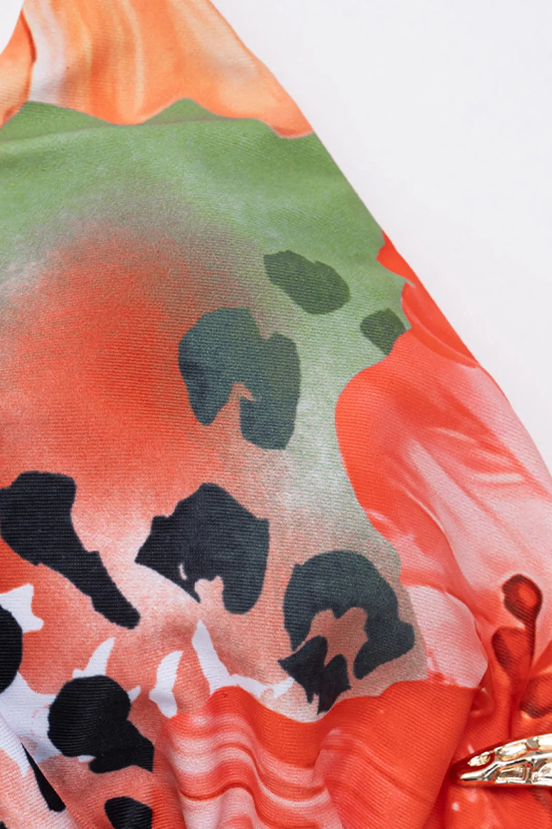 Tropical Print Metallic Tie-Up Bikini Set sold by Micas product image thumbnail 4