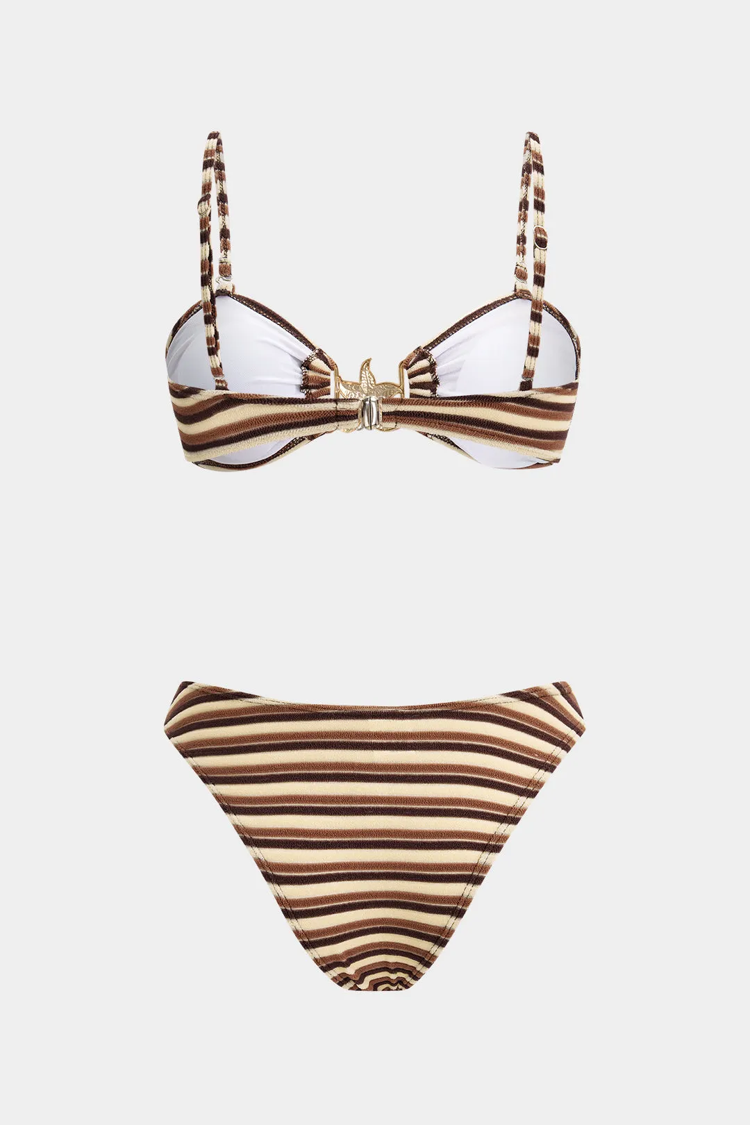 Stripes Print Metallic Bikini Set sold by Micas product image thumbnail 2