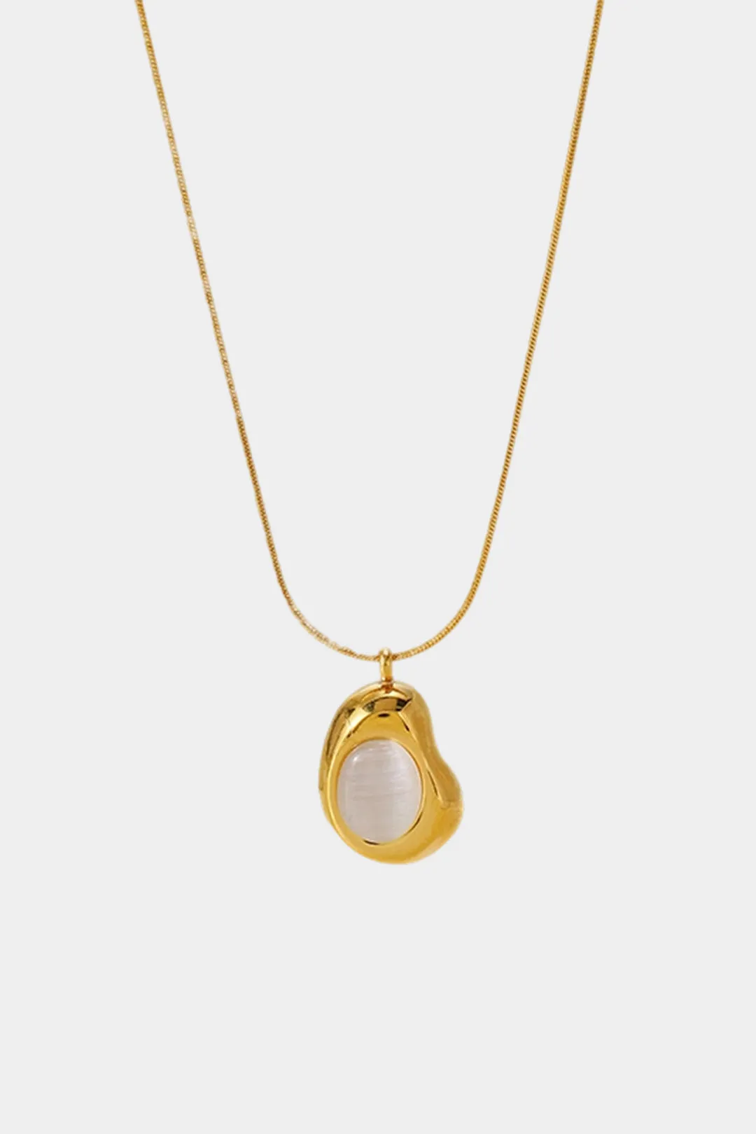 Cat's Eye Geometric Pendant Necklace sold by Micas product image thumbnail 2