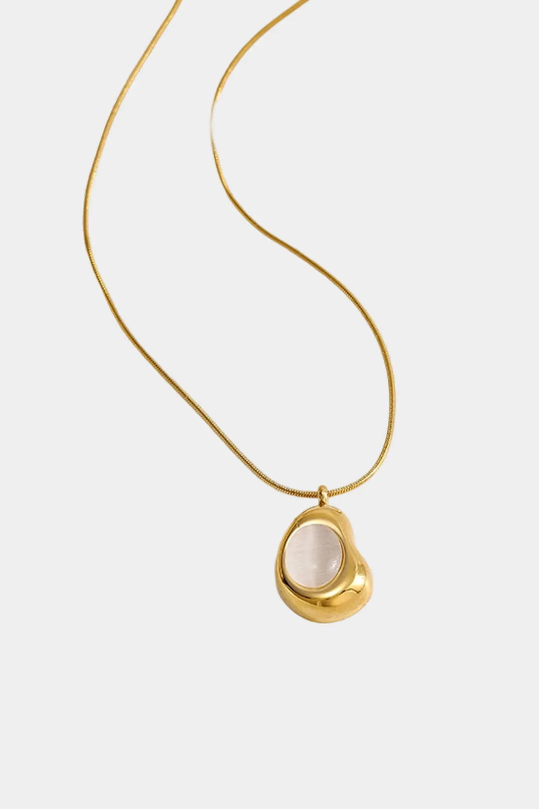 Cat's Eye Geometric Pendant Necklace sold by Micas product image thumbnail 3