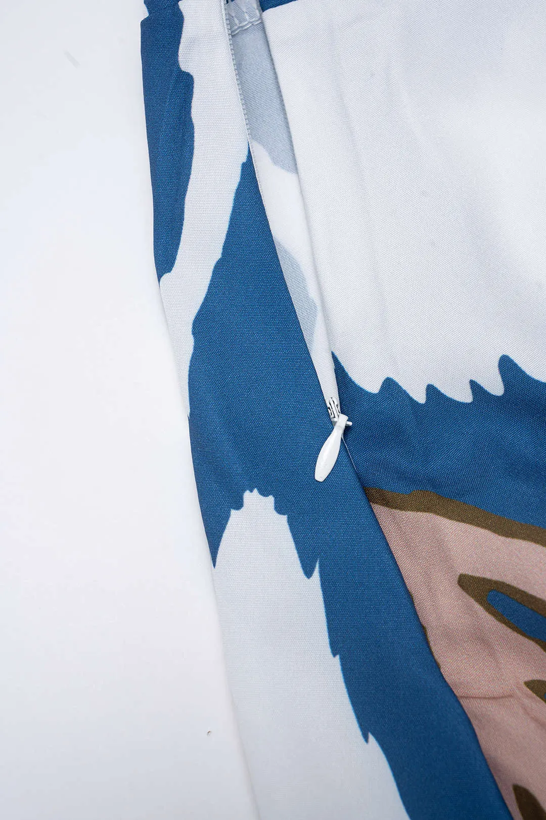 Abstract Print Satin Crossed Tie Back Cami Top And Skirt Set sold by Micas product image thumbnail 3