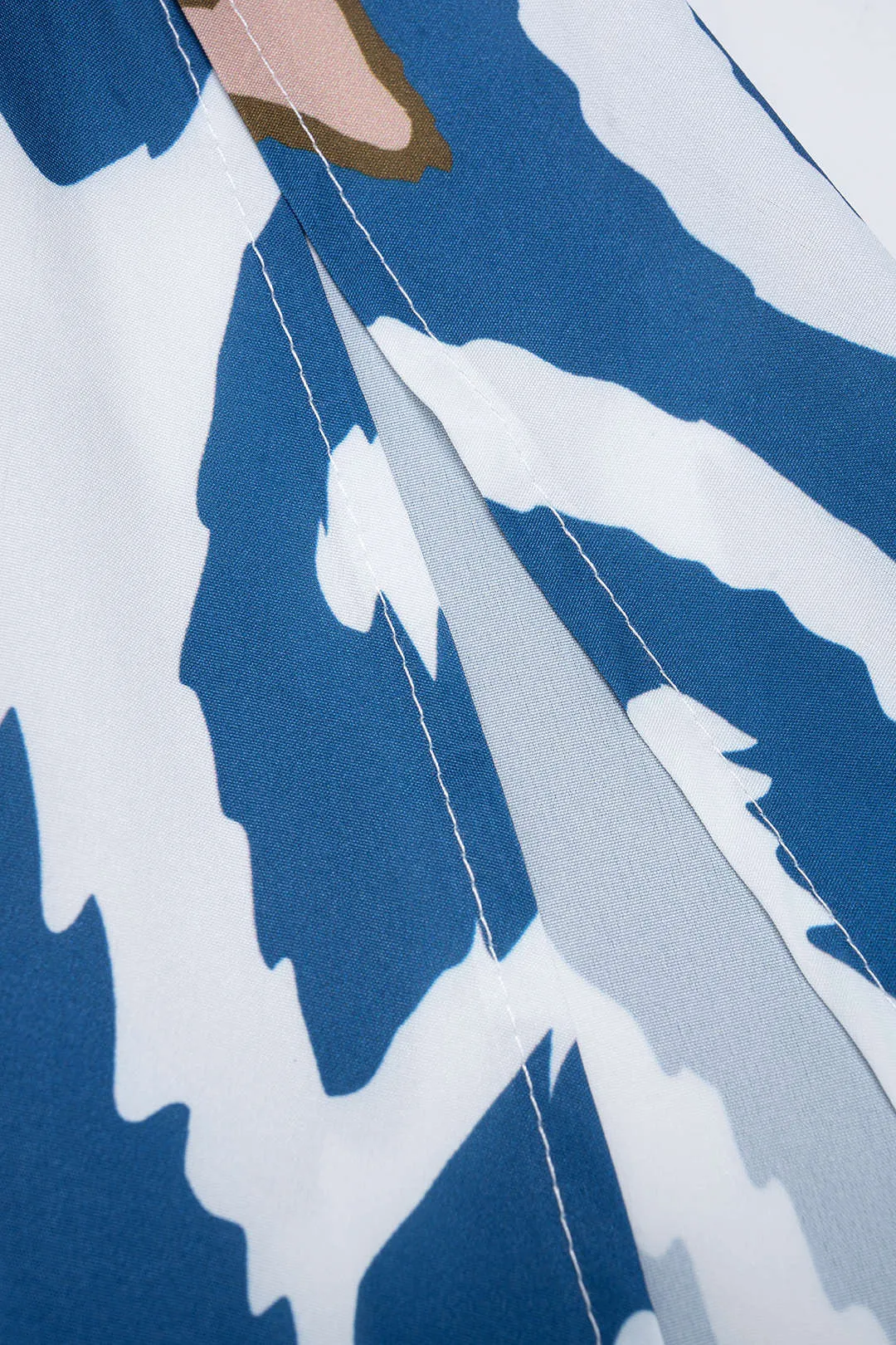 Abstract Print Satin Crossed Tie Back Cami Top And Skirt Set sold by Micas product image thumbnail 4