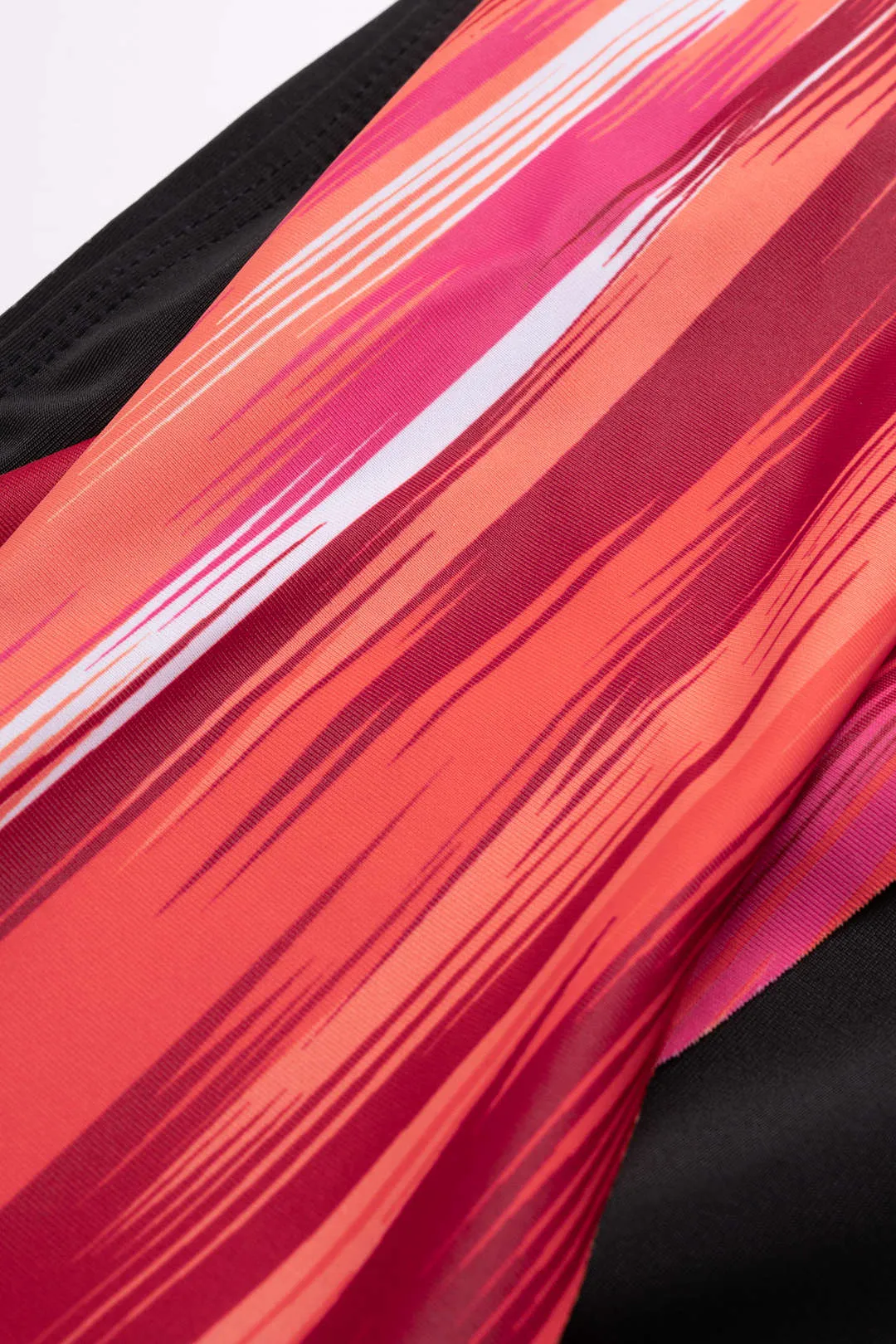 Plus Size Contrast Print V-Neck Crossed Backless Bikini Set sold by Micas product image thumbnail 3