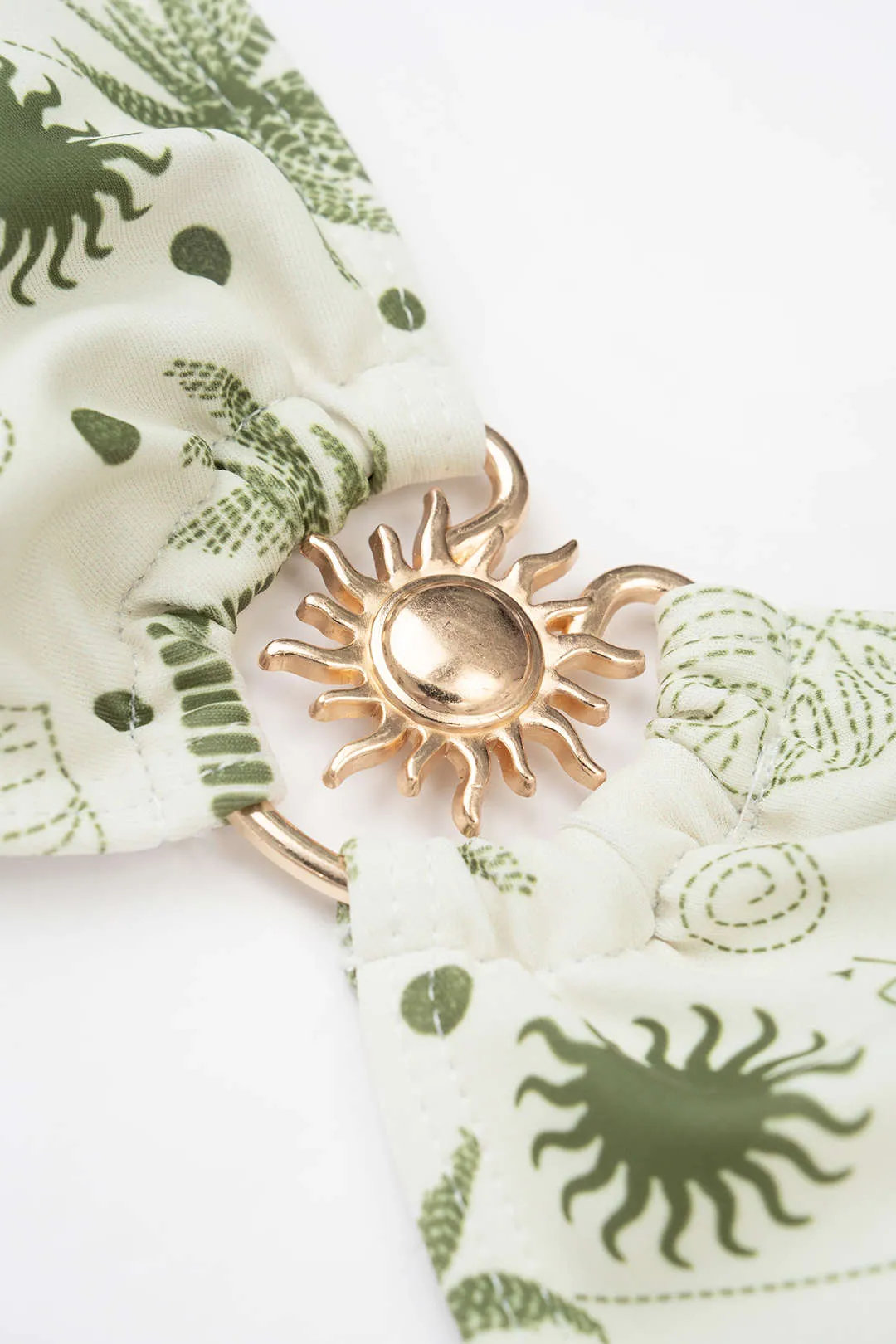 Contrast Coconut Palm Print Bikini Set sold by Micas product image thumbnail 3