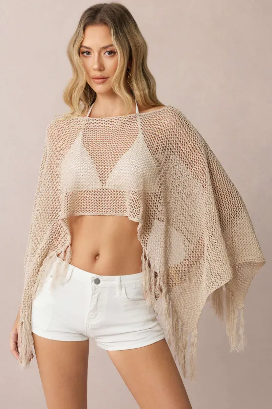 Fringe Hollow Out Cover Up made by Micas