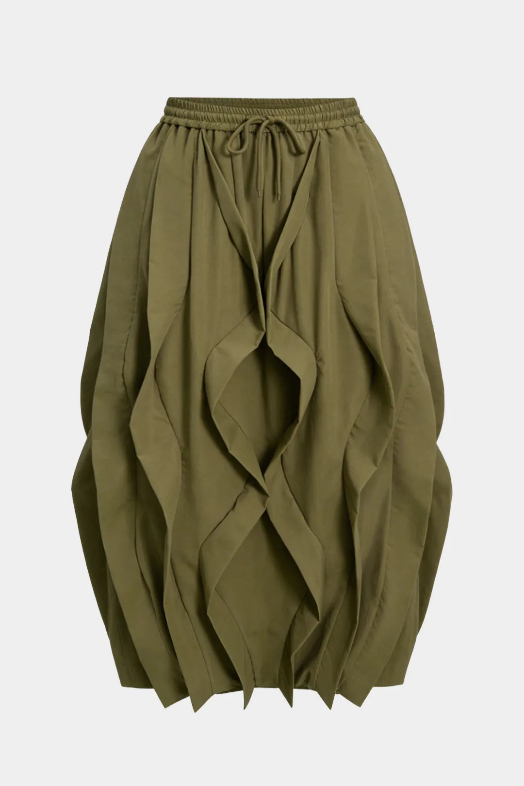 Plus Size Drawstring Ruffle Skirt sold by Micas