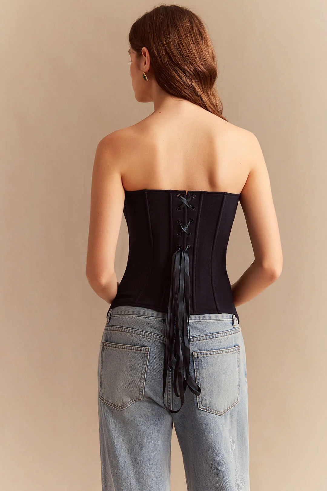 Solid Tie-Up Tube Top sold by Micas product image thumbnail 2