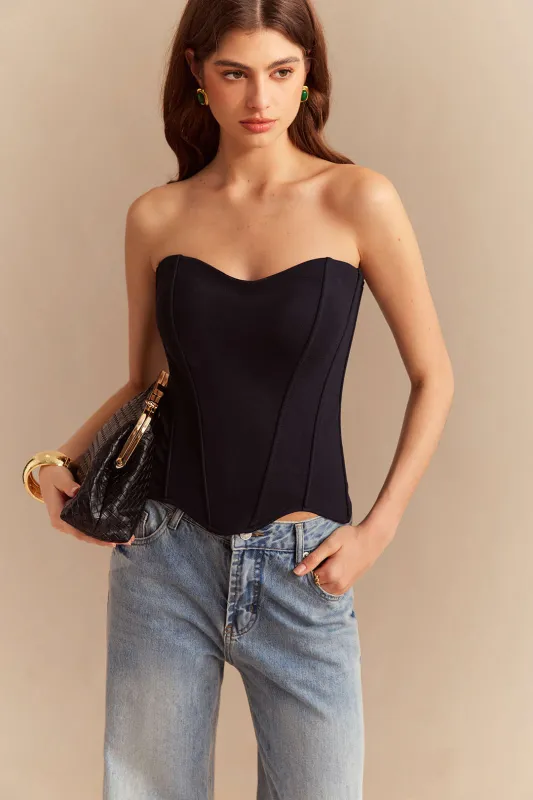 Solid Tie-Up Tube Top made by Micas