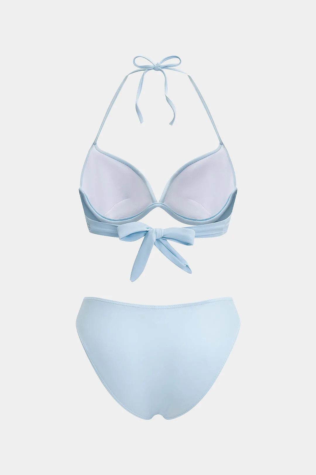 Solid Cut Out Tie-Up Bikini Set sold by Micas product image thumbnail 2