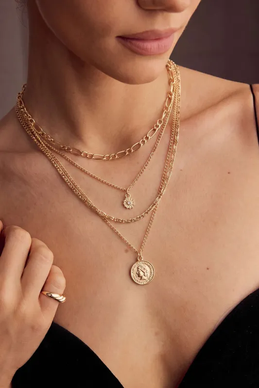 Alloy Multi-Layer Necklace made by Micas