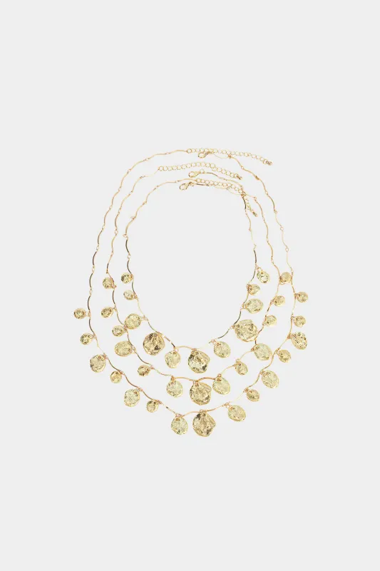 Geometric Pendant Layered Necklace made by Micas